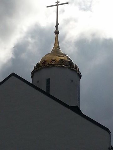 Kuppelen på Hl. Nikolai ortodokse kirke i Oslo